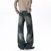 Nuevos Pantalones de Mezclilla Americanos de Alta Calidad para Hombre Otoño/Invierno 2026, Corte Slim Fit Ligeramente Acampanado para Adolescentes con un Look Sofisticado