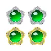 Brincos Flor de Ameixa Jade Verde Flor de Ameixa, Brincos de Ágata Verde, Brincos Elegantes e Modernos em Formato de Flor de Ameixa, Brincos da Moda de Celebridade da Internet