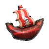 Globo de película de aluminio con forma de barco pirata de Luffy, una pieza, decoración de fiesta de cumpleaños, arreglo de globos de papel de aluminio al por mayor