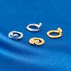 9mm Plata de ley Xizang aro dorado espaciador de hechizos cierre aro hechizo anillo de plata espaciador Accesorios hechos a mano DIY mito negro sabio