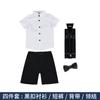 Traje de verano para niño, camisa de manga corta con tirantes y pantalón, elegante traje para niño, presentador de piano, traje de pasarela para actuación.