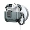 Adequado para Estojo de Fone de Ouvido Bluetooth Sem Fio Apple AirPods 4 com Fixação Magnética e Suporte Automático, Estojo Protetor Anti-Queda Pro2