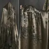 Bamboo Marrón Acetato Seda Planta Tela Vestido Camisa Falda Qipao Ropa Tela de Diseñador Verano