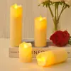 Procesamiento y Personalización de Velas Simuladas, Formas Onduladas, Velas Brillantes Oscilantes, Arreglos de Decoración para Atmósfera de Bodas y Cumpleaños