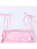 Vestido rosa elástico de tirantes finos estilo europeo y americano con lazo, marca Z, ropa para mujer de AliExpress, moda de venta caliente transfronteriza, satén de seda