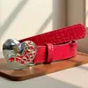 Suministro Directo de Fábrica Nuevo Estilo Punk Hebilla en Forma de Corazón Versátil Simple Retro Decorativo Pantalones Falda Cinturón Cinturón