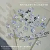 Decorações Brilhantes de Zircônia Transparente para Nail Art, Zircônia Branca Cristal de Gelo, Base Transparente, Açúcar de Gelo Ovo de Pombo, Em Forma de Coração, Em Forma de Marquise Strass para Unhas