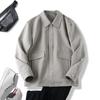 1000 off-line! Importe tecido texturizado! Tipo antirrugas! Jaqueta de beisebol masculina com gola estilo ferramental