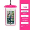 Luminoso impermeável saco do telefone móvel ao ar livre esportes halter caso do telefone móvel PVC transparente touch screen saco impermeável fábrica atacado