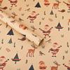 2026 Nuevo Papel de Regalo de Cuero de Vaca Navideño Papel de Regalo de Papá Noel Árbol de Navidad Reno Venta al por Mayor en Stock