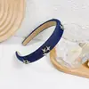 Faixa de Cabelo Azul Artística Vintage para Mulheres com Coroa Alta, Acessório de Cabelo Versátil de Moda de Luxo de Alta Qualidade