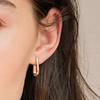 Pendientes elegantes en forma de U de plata de ley s925 2020.