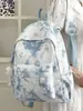 Mochila Escolar Tie-Dye Degradê 2026, Design de Nicho, Alto Valor Estético, Grande Capacidade, Mochila Feminina, Mochila Casual para Viagem