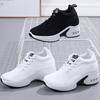Zapatos de Mujer Estilo Nuevo 2026 con Aumento Oculto de Altura, Zapatos Casuales Transpirables de Tejido Flyknit para Primavera y Verano, Zapatos Deportivos con Amortiguación de Aire, Zapatos Casuales Versátiles para Mujer
