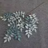 Folhas de Planta Verde Artificial, Folhas de Glicínia, Arranjos Florais de Casamento, Decoração de Salão de Casamento, Flores Artificiais, Flores Artificiais, Comércio Exterior Transfronteiriço