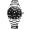 T-WINNER Winner 458 Reloj Mecánico de Moda para Negocios para Hombre Automático Calendario Esfera Digital Correa de Acero Reloj de Pulsera
