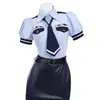 Instructora de lencería sexy guía uniforme tentación uniforme cosplay uniforme de policía animación una generación de cabello