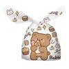 Sacos de Embalagem de Doces com Orelhas de Coelho Desenho Animado Sacos de Embalagem de Alimentos Atacado Sacos com Cordão para Chocolates Biscoitos Lanches
