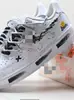 Zapatillas Putian Puras Vintage Desgastadas Color Retro Lavado al Agua Zapatillas Air Force 1 Modernas Versátiles Af1 Zapatos Deportivos para Hombre