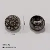 Botón de Diamante Redondo 1cm Botón Pequeño Botón Exquisito Camisa de Gama Alta Completamente de Diamante Hongo Primavera y Verano Cárdigan de Aleación Cosido a Mano