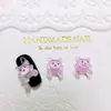 Nuevos Accesorios para Uñas Serie Oso Transparente de Dibujos Animados, Lindos Animales de Color Sólido Tridimensionales para Uñas y Cabello, Accesorios de Resina