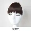Peluca perra roiendo flequillo cabello artificial flequillo natural frente pieza de flequillo para la frente flequillo de aire para la frente flequillo de pelo de palo para la frente
