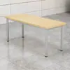 Mesas y sillas de comedor para cantina de empleados, asientos para 4/6/8 personas, taburetes colgantes, mesas de comedor integradas, mesas y sillas para descanso de cantina escolar y capacitación de empresa