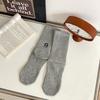 Calcetines para Hombre Calcetines de Media Caña Color Sólido Algodón Bordado Letra G Calcetines Deportivos Calcetines de Montar con Elástico Alto Calcetines para Hombre Apilables Calcetines Casuales