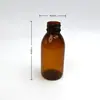 Material de embalaje para botella redonda de hojalata y PET personalizado de fábrica, botella de plástico con tapa de cierre, aceite esencial y muestras cosméticas