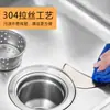 Personalización Transfronteriza Fregadero de Lavavajillas de Acero Inoxidable 304 Cepillado y Estirado Pieza Única Borde Redondo Lavabo Único Grueso para el Hogar