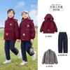Chaquetas Infantiles 3 en 1 para Otoño e Invierno, Uniformes Escolares, Uniformes de Primaria, Ropa Gruesa para Niños, Ropa de Exterior para Niñas