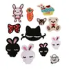 Urso Fofo Desenho Animado Roupas Infantis Patch de Tecido com Bordado de Flor Patch Decoração de Roupas Reparo de Buraco Suprimento