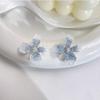 Pendientes de Flores Pequeñas de Colores para Mujer, Pendientes de Plata Pura, Nuevo Estilo de Moda 2026, Moda de Nicho de Alta Gama, Elegantes Accesorios para Orejas