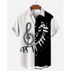 Verão Europeu e Americano Nova Moda Estilo Hong Kong Camisa Masculina Estampa Digital Casual Manga Curta Roupa Masculina Venda Direta da Fábrica