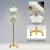 Tienda de Ropa Accesorios de Modelo Ropa de Mujer Maniquí de Medio Cuerpo para Escaparate Perchero Muñeca Falsa Maniquí de Vestido de Novia Soporte de Exhibición