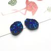 Venta al por mayor de fábrica, protección del medio ambiente, taladro de resina, fondo plano, forma de cristal, familia, mineral, cara, pendiente, colgante, hecho a mano, accesorios de joyería DIY