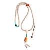 Pulsera Étnica de Sándalo Verde para Madre Artística Retro DIY de Múltiples Círculos de Mano para Hombres y Mujeres