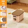 Caja de almacenamiento de escritorio para el hogar, sala de estar, con tapa, gran capacidad, caja de almacenamiento de juguetes, plástico engrosado, a prueba de polvo, caja de almacenamiento de ropa