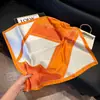 Pañuelo de Seda 70 Cuadrado Moda Coreana de Alta Gama Versátil Profesional Seda Sintética Pequeño Pañuelo de Cuello Estampado Retro Pañuelo de Seda para Mujer