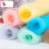 Fornecimento direto da fábrica em estoque fio branco fio fosco organza seersucker tecido de casamento malha de alta densidade fio decorativo