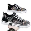 Tênis Masculino em Lona Estampada 2026, Design Moderno Respirável de Primavera, Tênis Casuais, Sapatos Casuais Masculinos Leves com Solado Macio