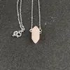 Shizhongbao Europeo y Americano Más Vendido Amazon Más Vendido Cristal Piedra Semipreciosa Multimaterial Blanco K Cadena para Clavícula Colgante Venta al por Mayor