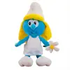 Muñeco de Peluche Azul de Pitufina 40CM Suave Dibujo Animado Animal de Peluche Algodón PP Peluche para Niños Regalo de Cumpleaños para Niñas Personaje Pitufo de Peluche Lindo Peluche para Jugar o Exhibir