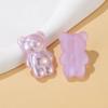 Concha de color estrella oso tridimensional parche medio ABS perla de imitación cuenta suelta parche de aleación accesorios colgantes DIY