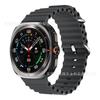 Para Samsung Watch Ultra Azul Marino Agujero Único Correa de Silicona para Reloj 47mm Correa de Repuesto Deportiva