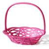 Cesta de Armazenamento de Frutas Estrutura Plástica Imitação de Rattan Cesta de Mão Cesta de Presente Acompanhante Atacado Cesta de Presente Loja de Frutas Cesta de Flores