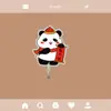 Gancho Panda Guoshengfu Sem Furo Acrílico Gancho Adesivo Fofo Armazenamento de Entrada Gancho Pequeno de Parede