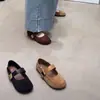 Zapatos Mary Jane Estilo Francés 2026 de una Sola Correa de Gamuza con un Toque de Elegancia, Hermoso Modelo Nuevo, Cómodos Zapatos Planos para Mujer con Suela Suave