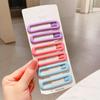 Pinza para el cabello con flequillo para adultos, color marrón mate, nueva pinza para el cabello Cyber Popular, grande, esmerilada, con bb, pinza para el cabello rota lateral para niña