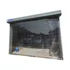 Porta de Rolo Cristal Shopping Liga de Alumínio Transparente Oca Reta Porta de Rolo Cristal Conjunto Completo Automático Aço Inoxidável